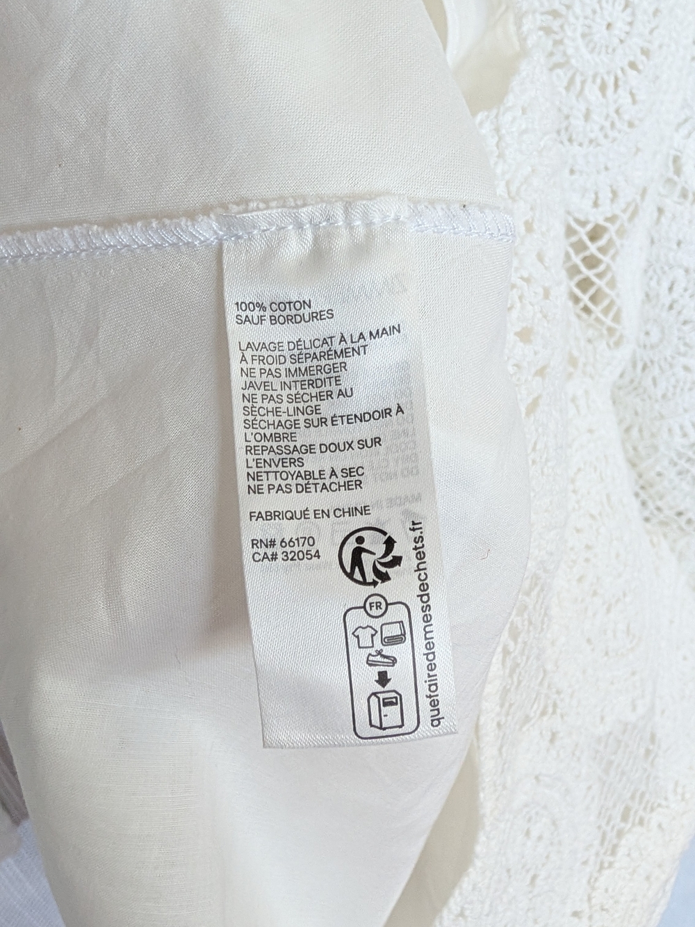 NWT Zimmermann Junie White Crochet Lace Tunic Mini Dress, Size US4 - Picture 9 of 12